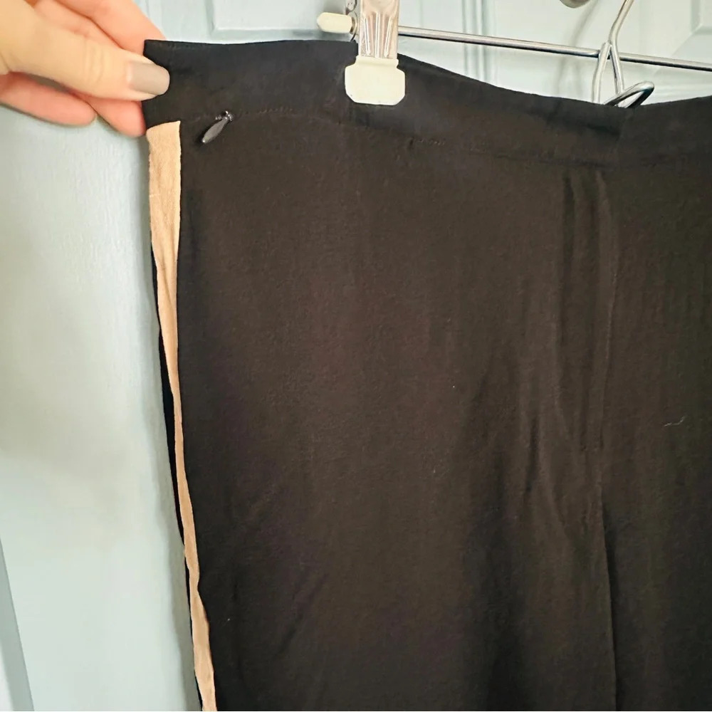 Eileen Fisher Women’s 100% Silk Georgette Black Wide Leg Pants - Picture 10 of 16